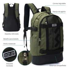 Mochila wanderteam 31x18x47cm