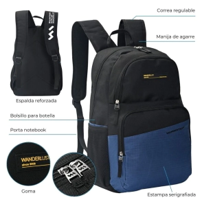 Mochila wanderteam 45x30x14 cm