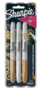 Marcador Sharpie Metalico surtido x3