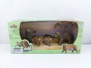 Animal World Flia Oso Marron x4