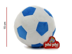 PELOTA FUTBOL BLANCA CON ROMBOS 15CM PHI PHI TOYS