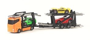 Camion Transporta Autos Metalicos Teamsterz 25cm
