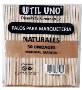 Palos de Marquetería Natural x50u