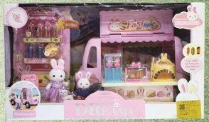 SET 2 CONEJITOS FASTFOOD (6623)