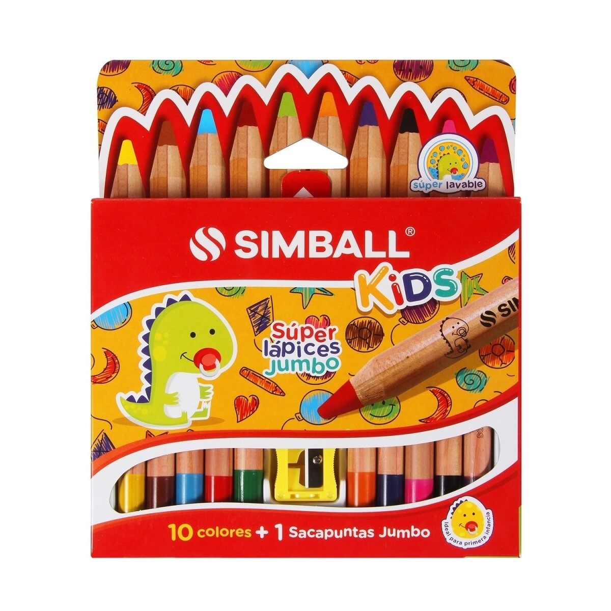 LAPIZ  JUMBO ACUARELABLE  X 10 UNIDADES SIMBALL