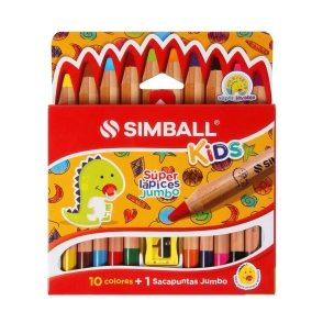 LAPIZ  JUMBO ACUARELABLE  X 10 UNIDADES SIMBALL