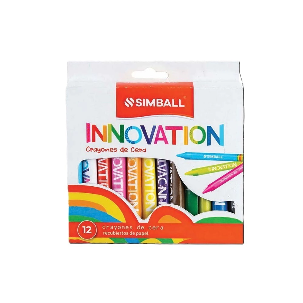 CRAYONES DE CERA INNOVATION X 12 UNIDADES SIMBALL