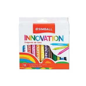 CRAYONES DE CERA INNOVATION X 12 UNIDADES SIMBALL
