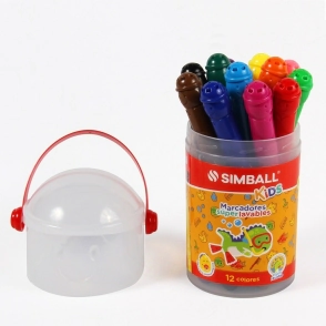MARCADOR JUMBO SUPER LAVABLE TUBO X 12 UNIDADES SIMBALL