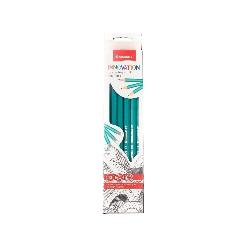 LAPIZ INNOVATION HB CON GOMA SIMBALL (PRECIO POR CAJA DE 12 UNIDADES)