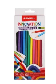 LAPIZ INNOVATION LARGO X 12 UNIDADES BORRABLES SIMBALL