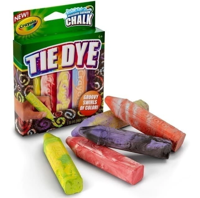 TIZAS X 5 UNIDADES MARMOLADAS CRAYOLA