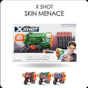 X-SHOT SKINS MENACE (8 DARTS)