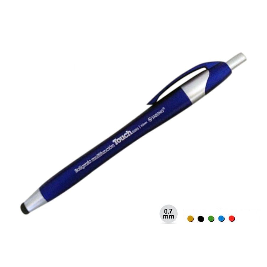 Boligrafo Metalico Azul Sabonis Touch Retr
