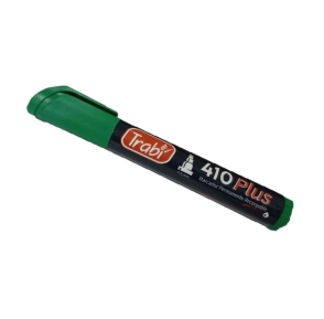 Marcador Perm. 410 plus Pta. Acrílica verde TRABI