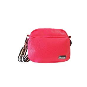 Bandolera Boerss CUERO ECOLOGICO FUCSIA