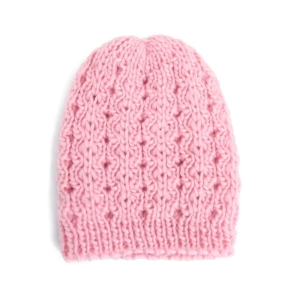 Gorro Infantil Ni&ntilde;a Trenzado ROSA