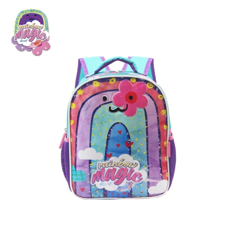 MOCHILA  ARCOIRIS 12" LSYD CELESTE