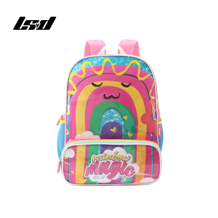 MOCHILA ARCOIRIS 16" LSYD ROSA