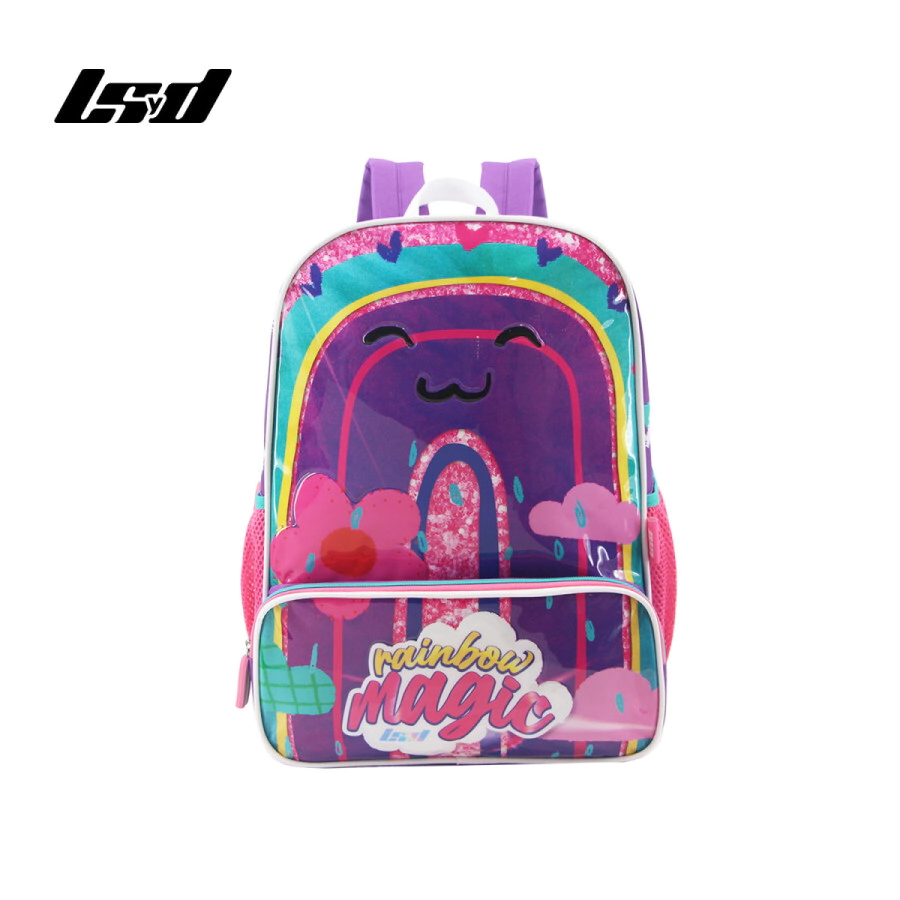 MOCHILA ARCOIRIS 16" LSYD VIOLETA