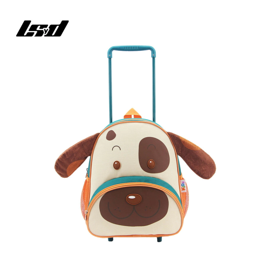 MOCHILA C/ CARRO ANIMALITOS LSYD MARRON