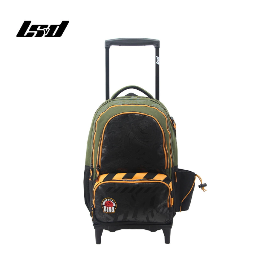 MOCHILA C/ CARRO DINO DANGER VERDE