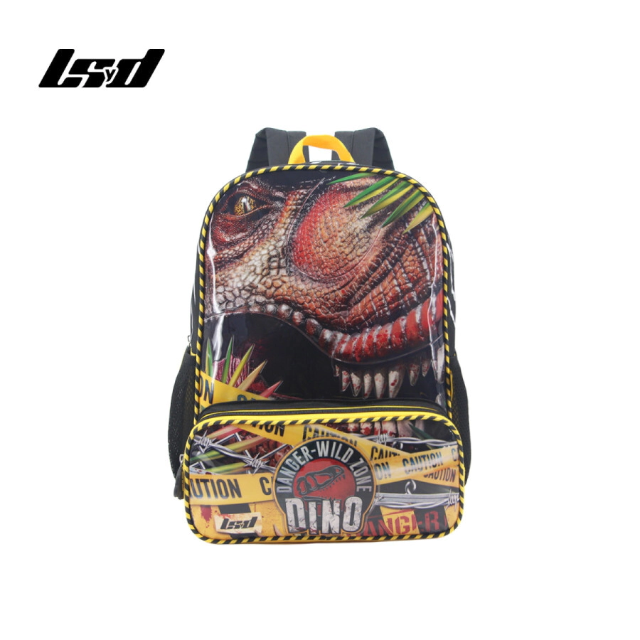 MOCHILA DINOS 16" LSYD NEGRO