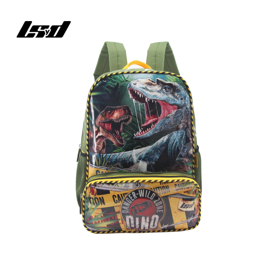 MOCHILA DINOS 16" LSYD VERDE