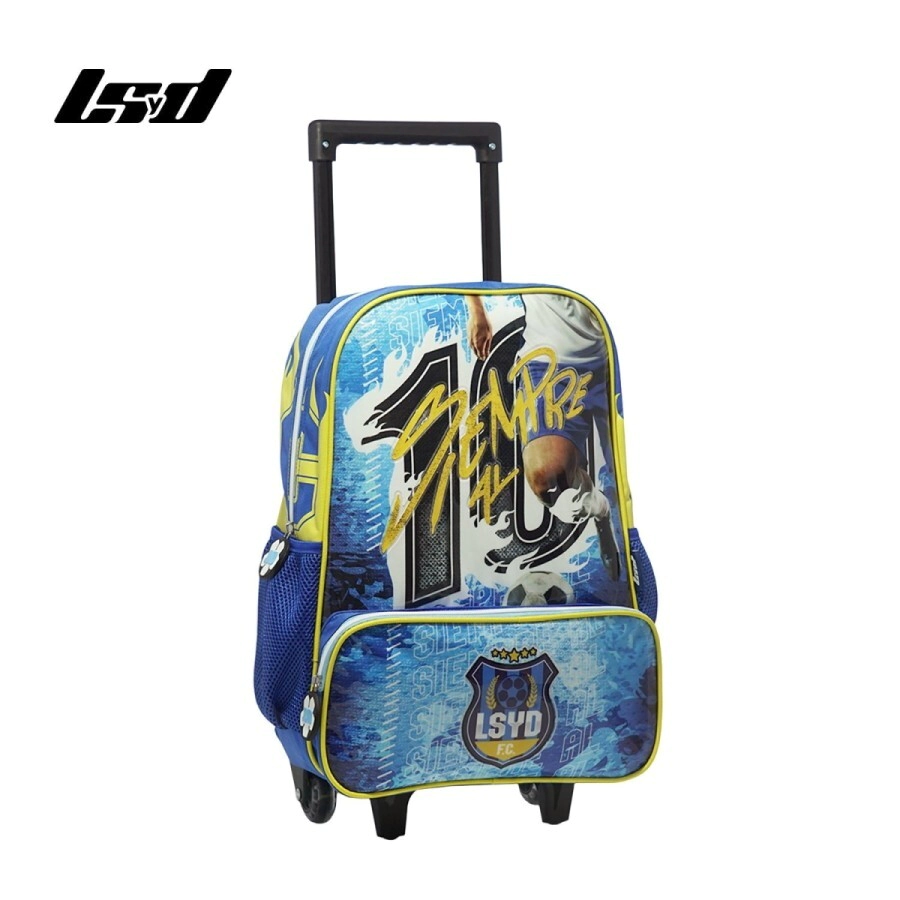 Mochila Carro Futbol 16" - CELESTE