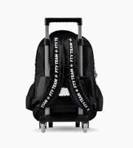 Mochila con carro 18 Futbol Footy NEGRO