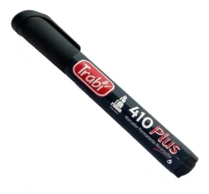 Marcador Perm. 410 plus Pta. Acrílica negro TRABI