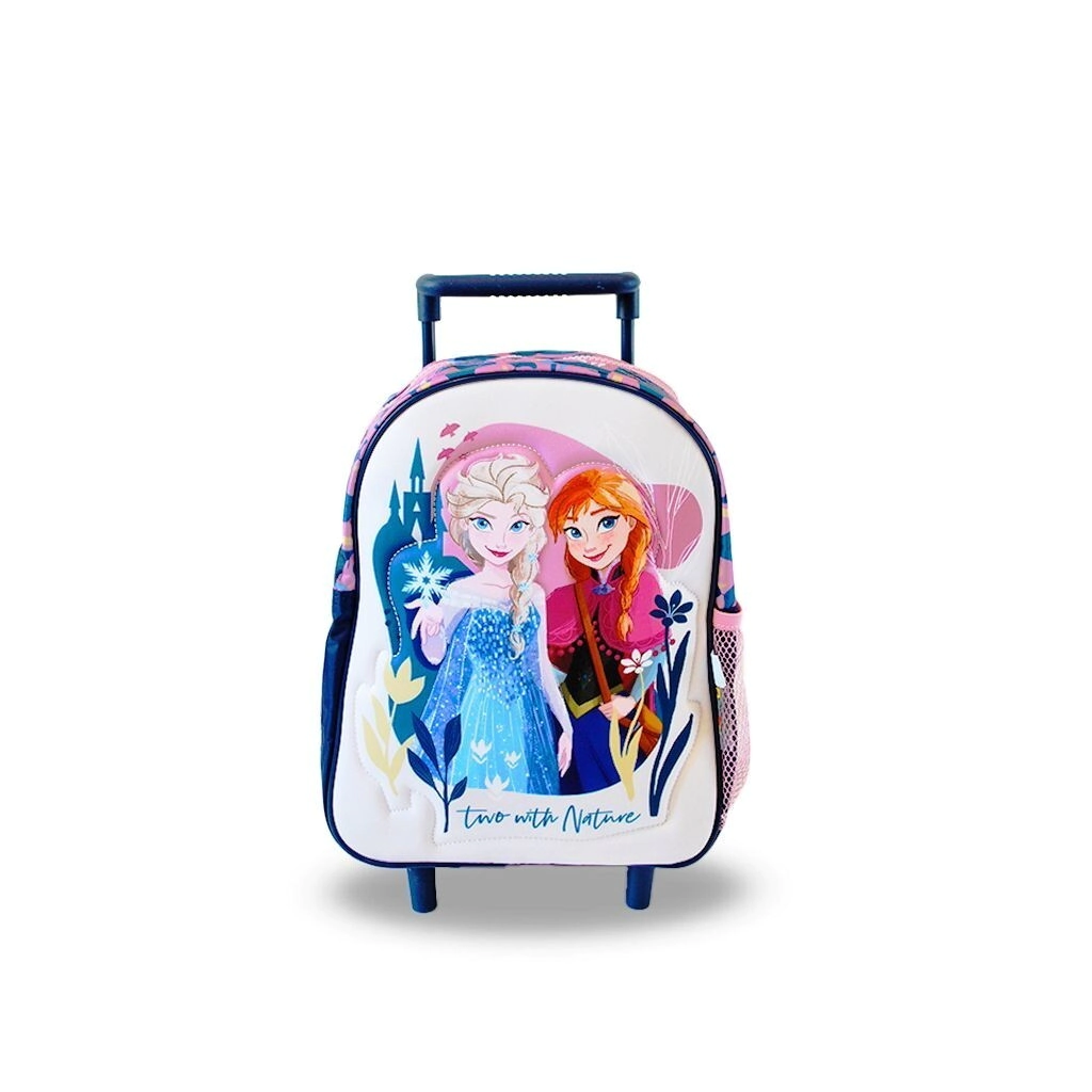 Mochila Frozen 12'' Nature Line con Carro AZUL