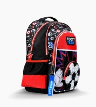 Mochila Footy Espalda 18'' Futbol Pop It ROJO