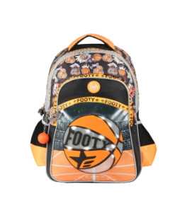 Mochila Footy 18'' Espalda Jump con Led NARANJA