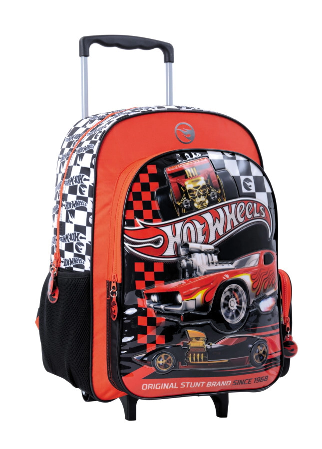 Mochila Hot Wheels 18'' Carro Red Cars ROJO