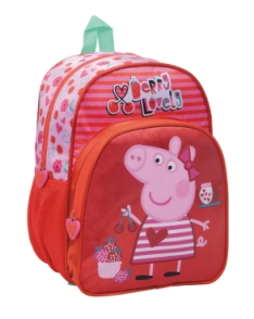 Peppa Pig Mochila 12" Espalda Cherry ROJO
