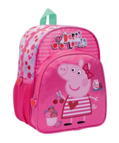 Peppa Pig Mochila 12" Espalda Cherry ROSA