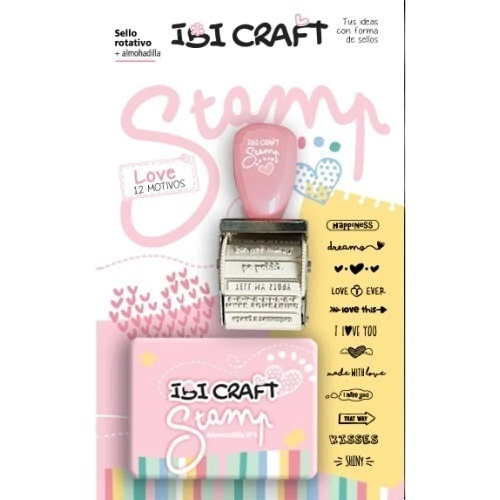SET STAMP LOVE (Sello + Almohadilla)