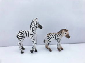 ANIMAL WORLD PLAYSET 19CM PACK X 2 CEBRA