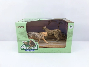 ANIMAL WORLD PLAYSET 19CM PACK X 2 CHITA