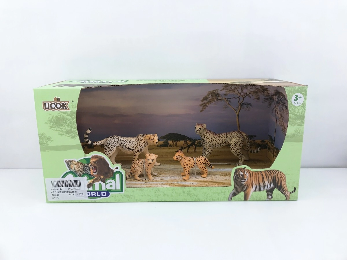 ANIMAL WORLD PLAYSET 31CM PACK X 4 FAMILIA CHITA