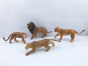 ANIMAL WORLD PLAYSET 31CM PACK X 4 TIGRE LEON GUEPARDO X2