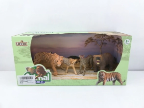 ANIMAL WORLD PLAYSET 31CM PACK X 4 TIGRE OSO CHITA  X2