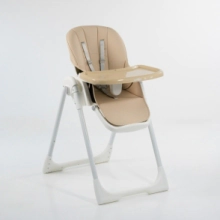 SILLA DE COMER DE LUJO CON DOBLE BANDEJA BEIGE PRIORI