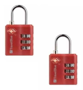 CANDADO TSA PARA VALIJAS X 2 UN. TRAVEL BLUE