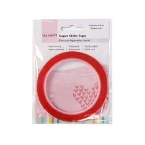 ADHESIVO CRAFT DOBLE FAZ PERMANENTE 6 MM x 10 MTS