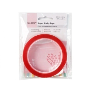 ADHESIVO CRAFT DOBLE FAZ PERMANENTE 12 MM x 10 MTS