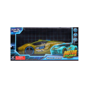 MOTOR RUSH - AUTO CARRERA CON LUZ Y SONIDO DORADO