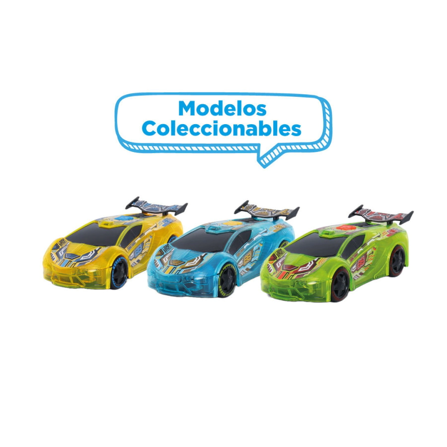 MOTOR RUSH - AUTO CARRERA CON LUZ Y SONIDO VERDE