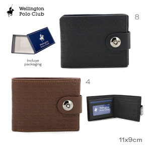 BIILLETERA WELLINGTON POLO CLUB NEGRO